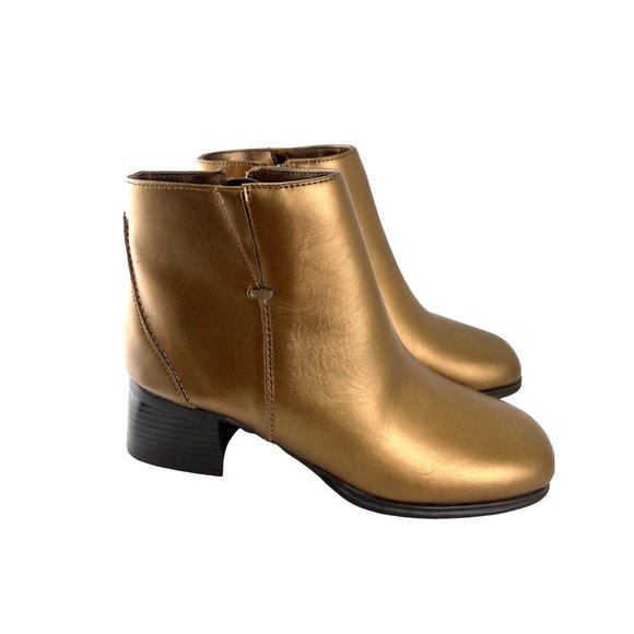 AJ Valenci Bronze Ankle boots, Women’s Size 7 Medium - Picture 2 of 9